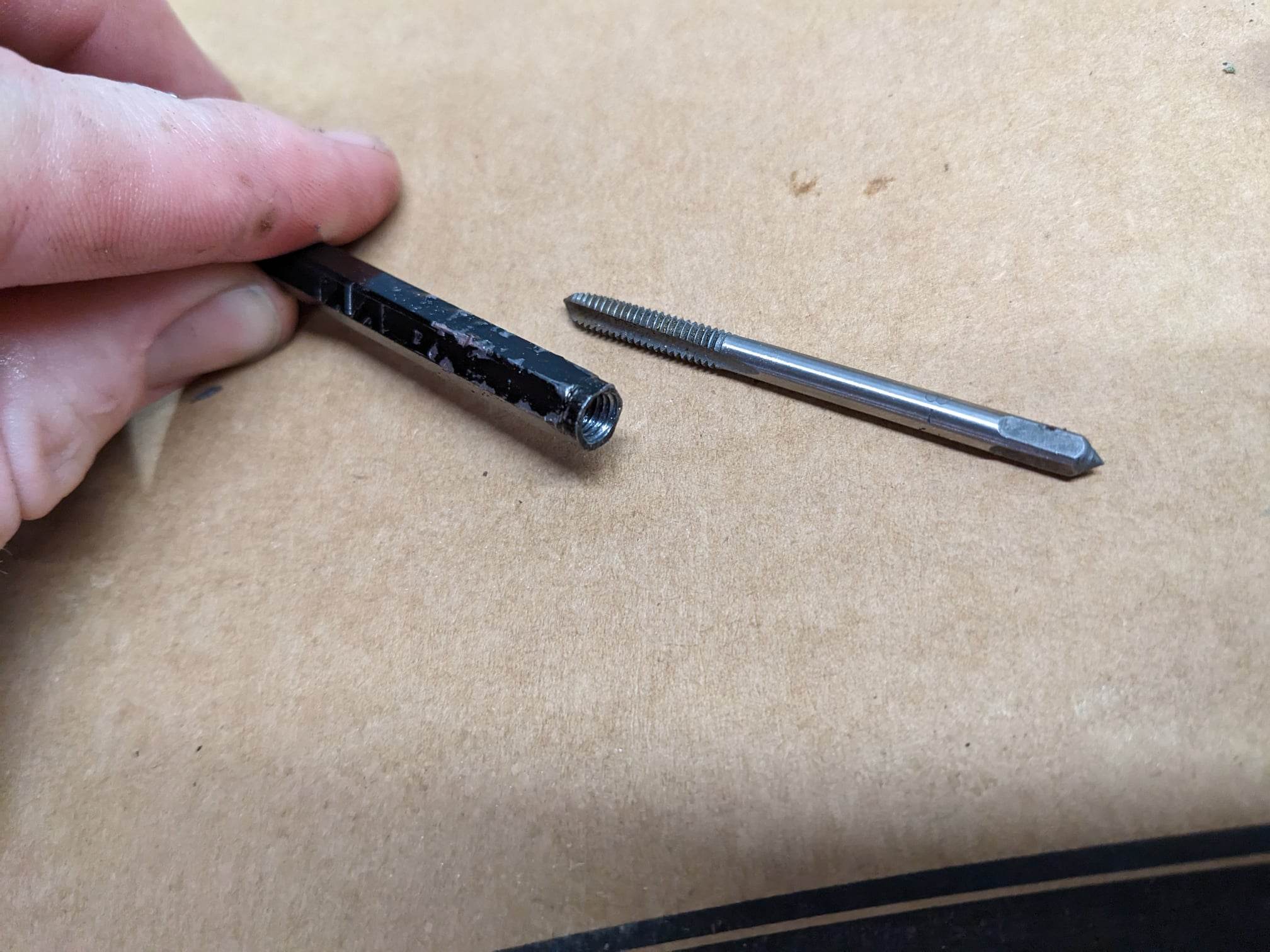 Drilled and Tapped Hex Drive Extension